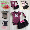 Outfit Costume Infant Baby Girl Polka Dot Headband Romper